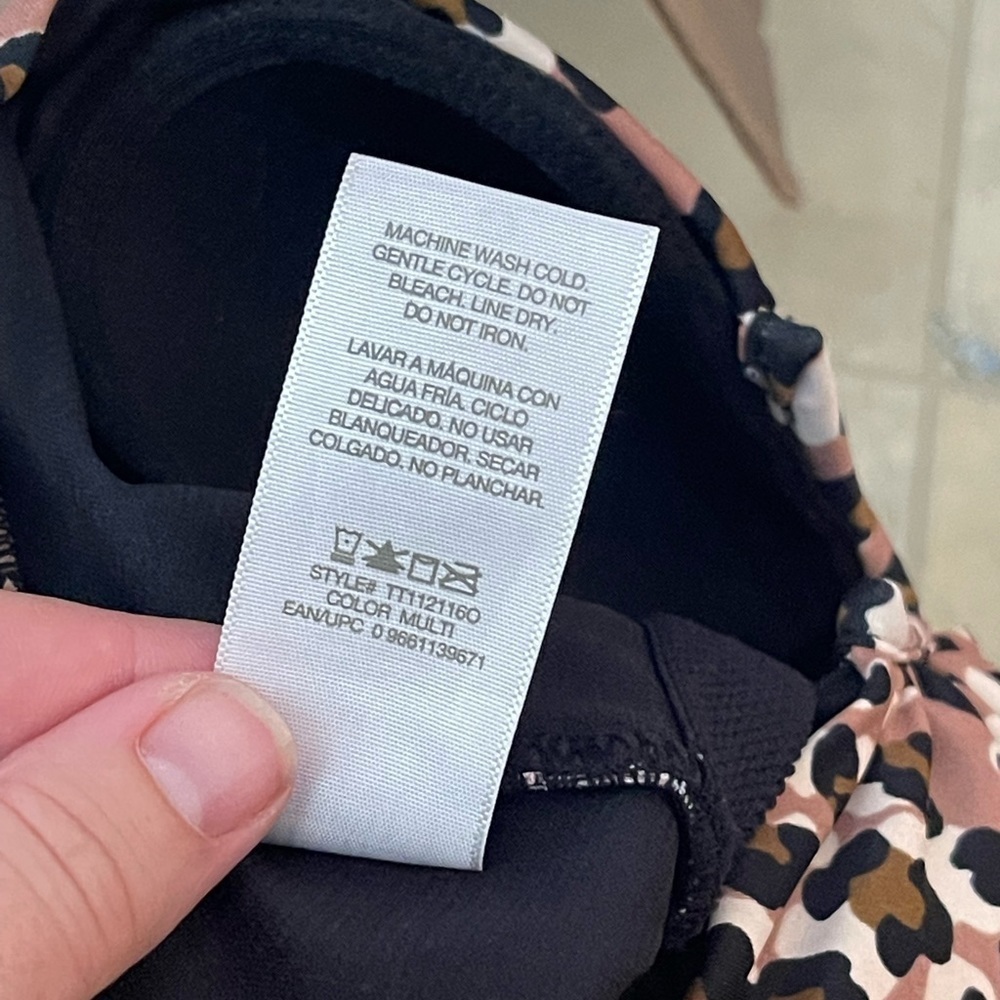 Time And Tru Leopard Print Deep V One Piece Swims… - image 4